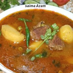 A picture of Aloo matar gosht😋آلو مٹر گوشت😋.