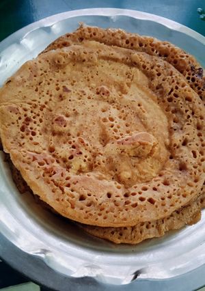 கோதுமை வெல்லம் பான் கேக் (Kothumai vellam pan cake recipe in tamil) செய்முறை முக்கிய புகைப்படம்