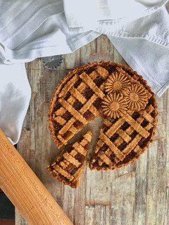 Foto di Crostata integrale con marmellata di fichi