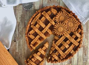 Foto di Crostata integrale con marmellata di fichi