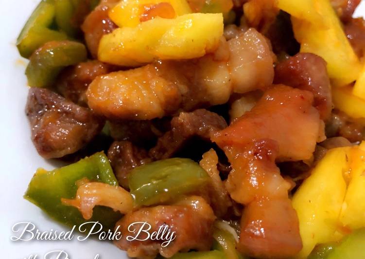 Braised Pork Belly with Pinaple