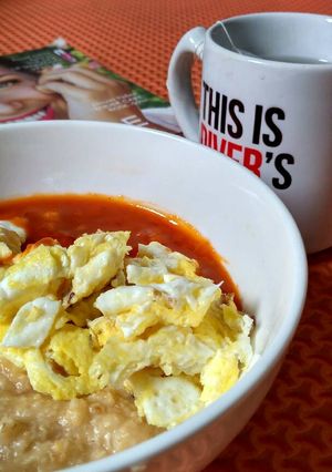 Foto resep Oatmeal Telur Gurih