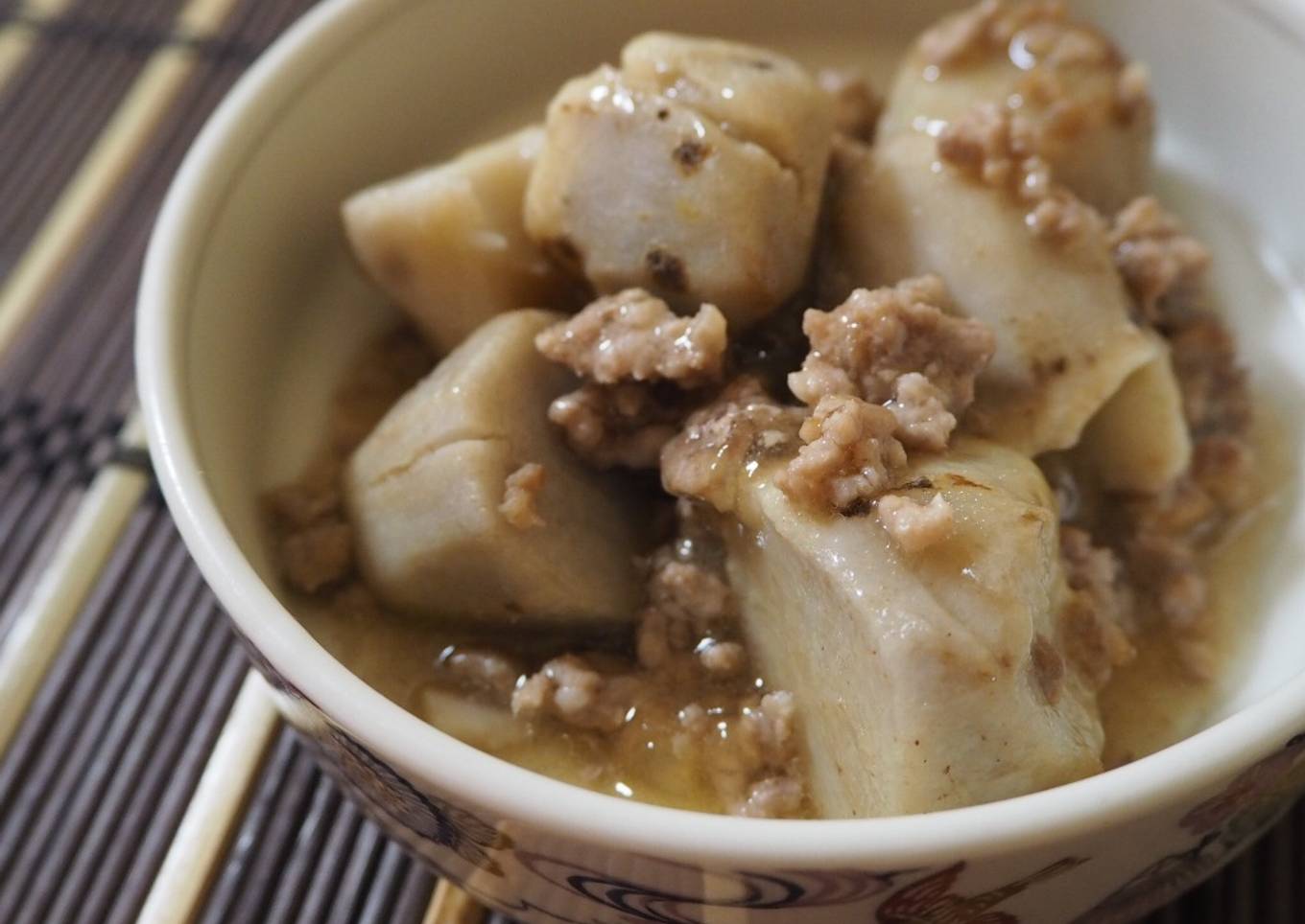 Taro Potatoes with Starchy Soy Sauce (Satoimo Ankake)