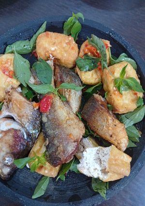 Foto resep Tahu - bandeng penyet sambal bawang jeruk