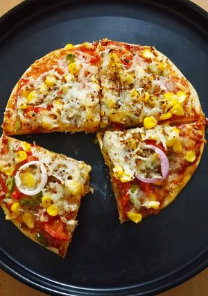 A picture of Corn Pizza.