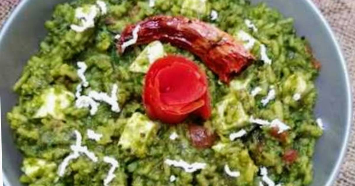 Palak paneer khichdi Recipe by Shobha Purohit Vyas Cookpad