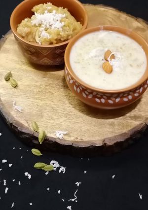 A picture of Whole wheat kheer/halwa.