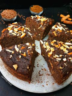 A picture of Flaxseeds Banana Coco Cake.