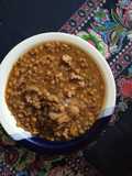 Guiso de lentejas con carne de cerdo