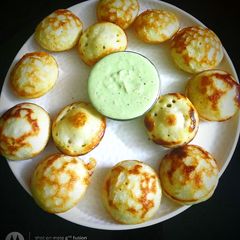 Proso (millet) gundpangalu/appe A picture of Proso (millet) gundpangalu/appe.