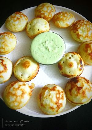 A picture of Proso (millet) gundpangalu/appe.