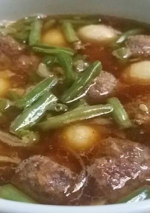 Foto resep Semur bola daging puyuh