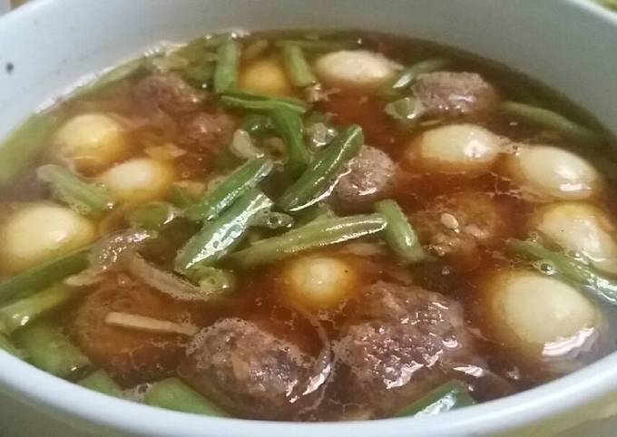 Semur bola daging puyuh