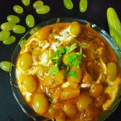 A picture of Angoor kakdi ki sabji.