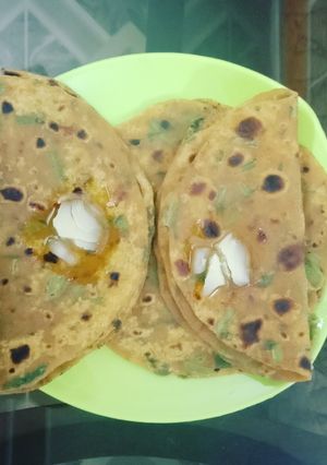 Butter Spinach Paratha रेसिपी चे मुख्य फोटो 