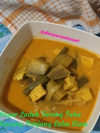 Easy Way Prepare Sayur Lodeh Terong Tahu Kacang Panjang Labu Siam the Delicious Can spoil the tongue
