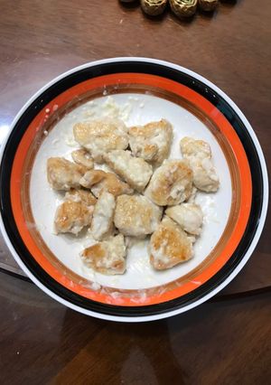 香煎蒜味美乃滋雞塊 的食譜成品照片
