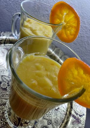 Una foto de Crema de naranja