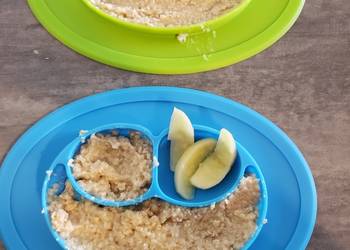 The New Way Prepare Recipe BLW PearApple Oatmeal Delicious Nutritious