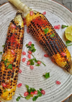 A picture of Roasted bhutta.