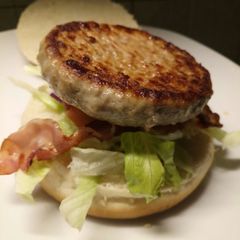 Veal and Parmesan Burger A picture of Veal and Parmesan Burger.