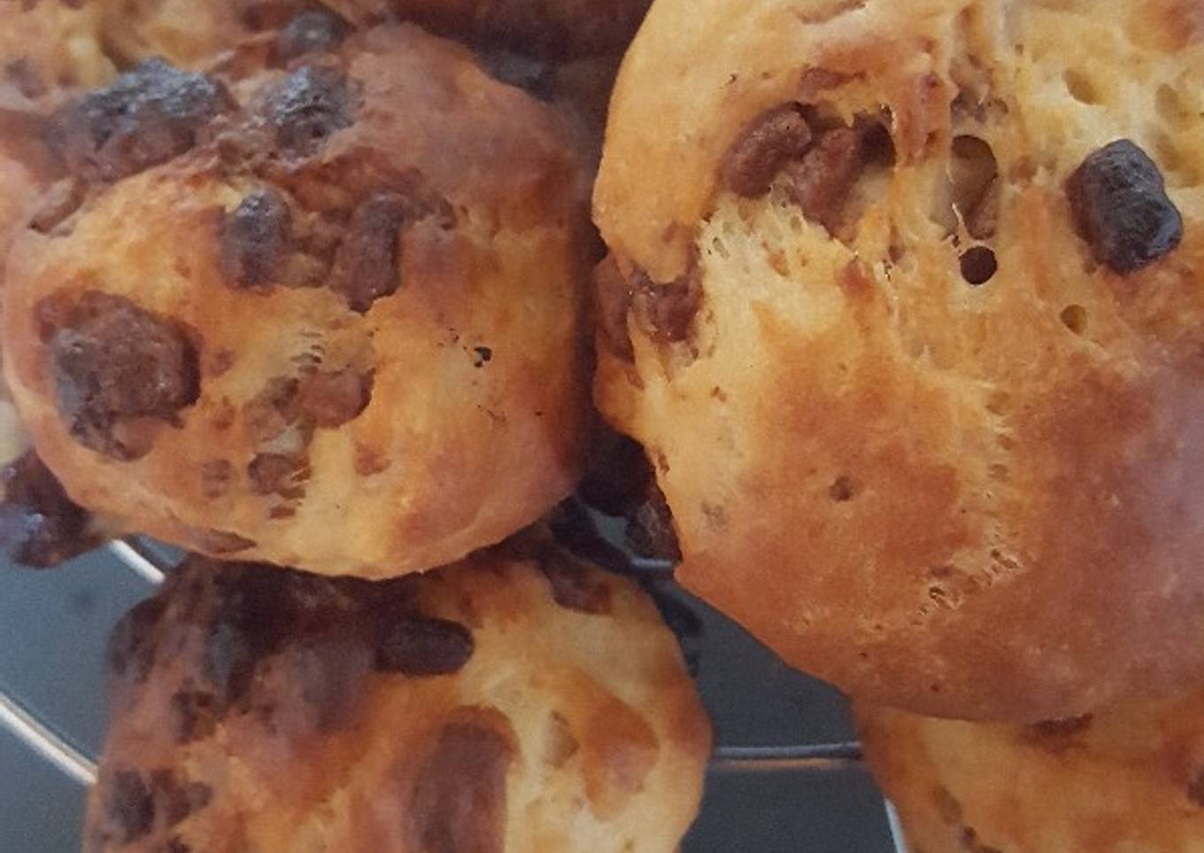 Petits pains au lait et pépites de chocolat