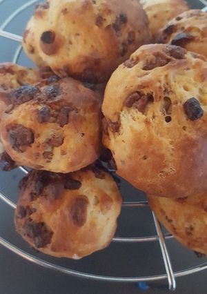 Une photo de Petits pains au lait et pépites de chocolat