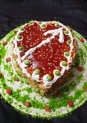 वेजिटेबल हार्ट केक(vegetable heart cake recepie in hindi) रेसिपी मुख्य फोटो