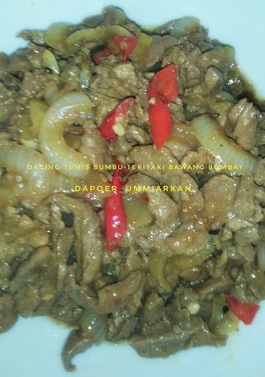 Foto resep Daging tumis bumbu teriyaki bawang bombay