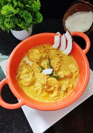 নারকেলি বাগদা চিংড়ি ভাঁপা (narkeli bagda chingri bhapa recipe in Bengali) রেসিপির প্রধান ছবি