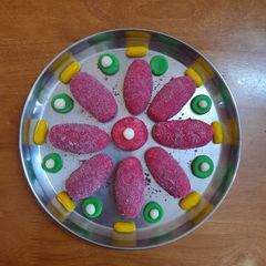 A picture of Rice flour rasgulla.