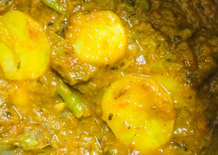 Step-by-Step Guide to Prepare Any-night-of-the-week Aloo binis curry (black pepper)