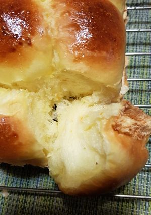 免揉麵包-充滿柑橘香氣的手撕包 的食譜成品照片