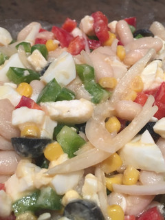 Una foto de Ensalada de alubias