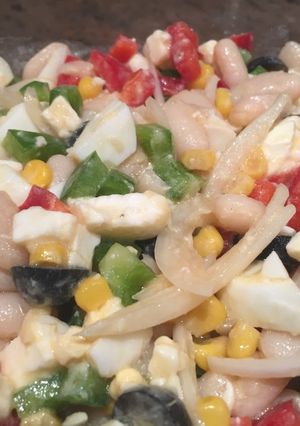Una foto de Ensalada de alubias