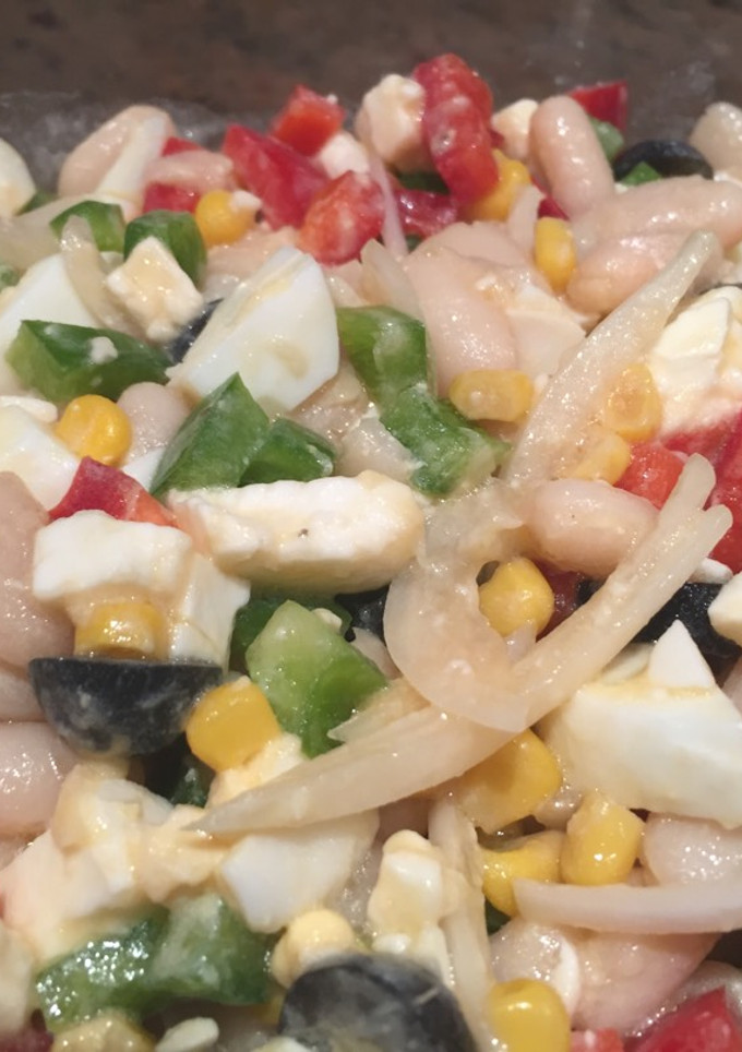 Una foto de Ensalada de alubias