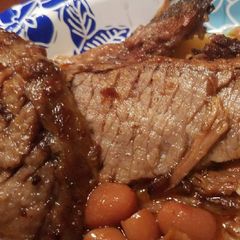 A picture of Tommie's roasted oven brisket.