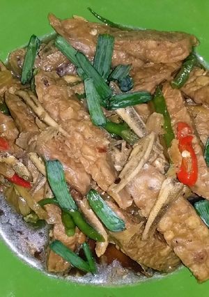 Foto resep Orek tempe teri kuah 😄😄