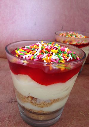 Foto resep Cheesecake lumer merah putih