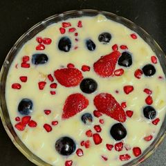A picture of Fruit custard.