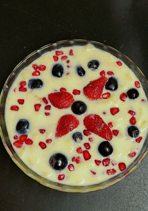 A picture of Fruit custard.