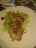 Burrito con carne molida