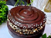 A picture of cocoa powder ganache