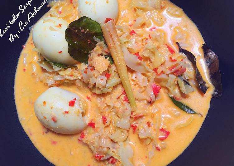 Resep Kari Telur Sayur Kol Anti Gagal