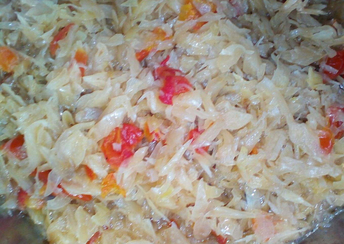 Steamed fried cabbage