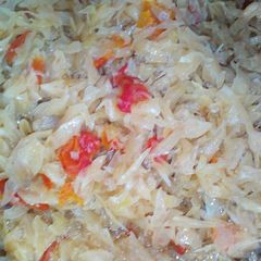 A picture of Steamed fried cabbage.