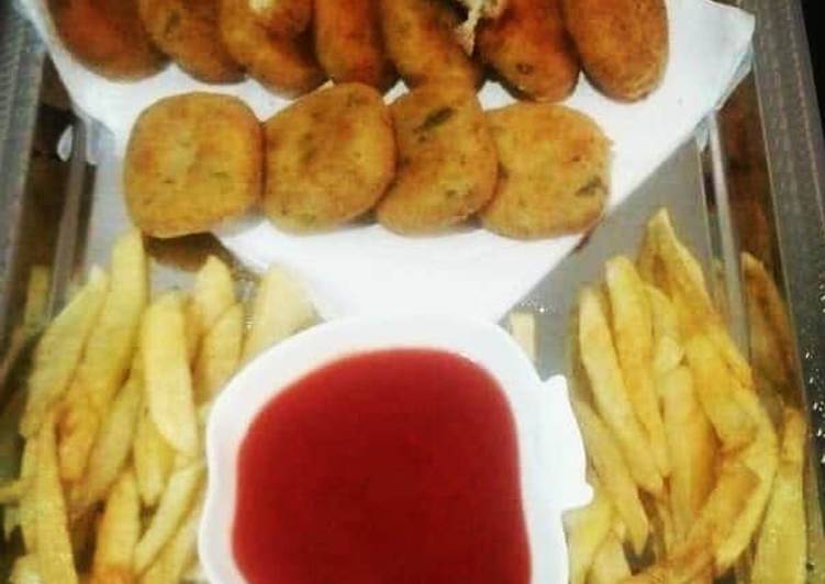 Step-by-Step Guide to Make Speedy Potato &amp; fish nuggets😋 | Satisfying Recipe | So Delicious !