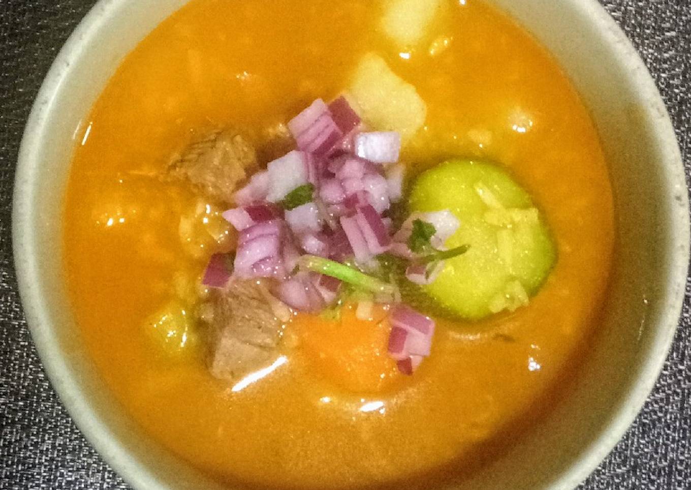 Carne picada con arroz