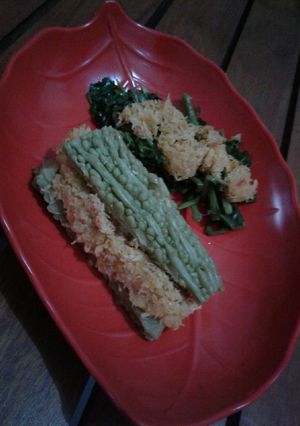 Foto resep Pare isi bumbu urap