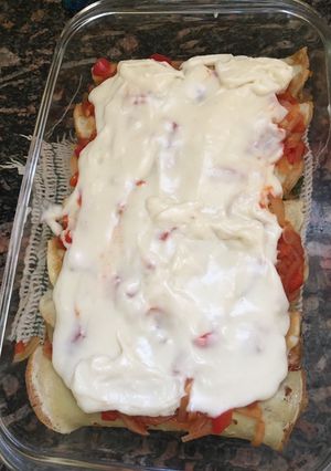Una foto de Canelones de verdura y ricota